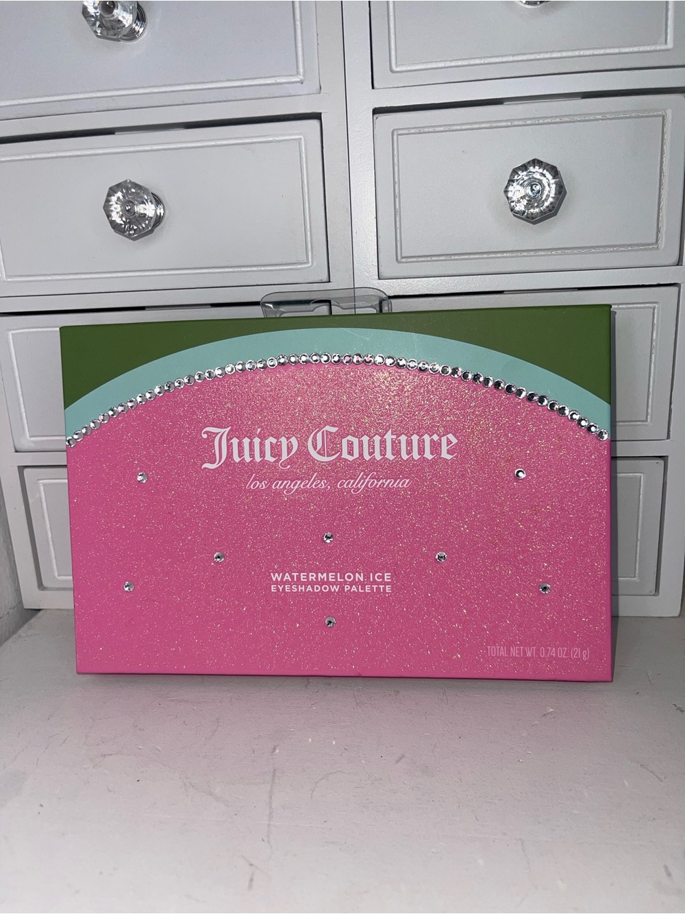 NWT Juicy Couture Pink & Mint Watermelon Ice Eyeshadow Palette